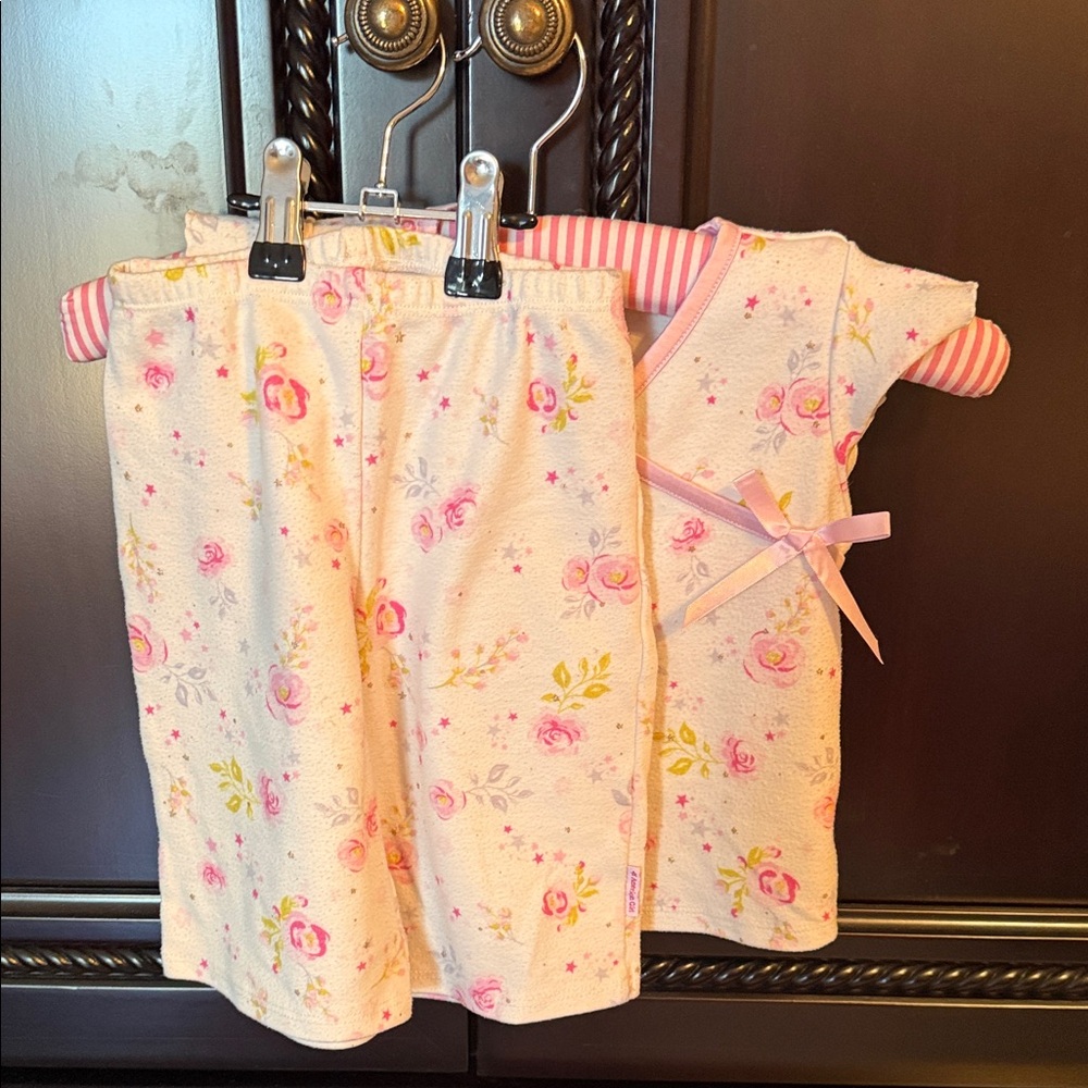 American Girl Bitty Baby Floral Kimono Top and Bottoms - Picture 3 of 5